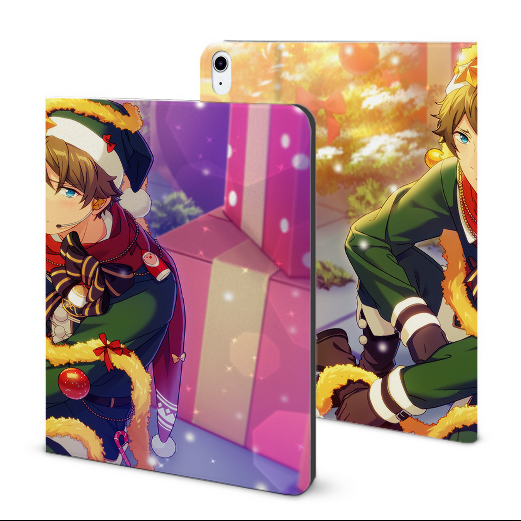 （画像用） あんさんぶるスターズ! Ensemble Stars IPad ケース ブック型 PUレザー TPU 耐衝撃 軽量 薄型 ペン収納なし 全面保護 IPad 各モデル対応